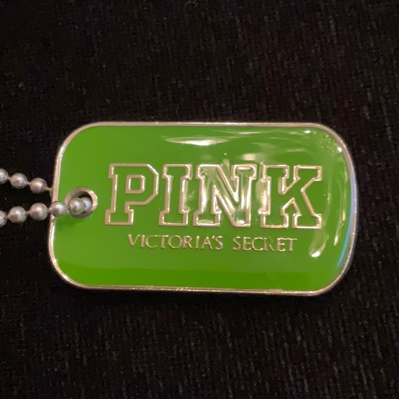 Pink Dog Tag Includes Chain 20$